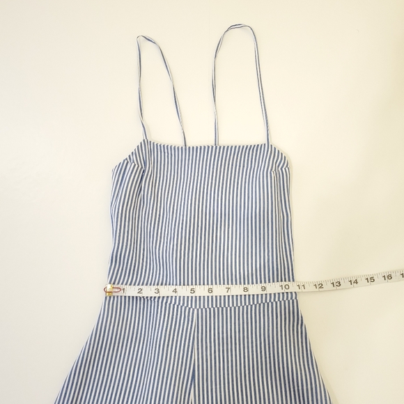 H&M Blue Striped Backless Romper - Size S - Picture 6 of 6